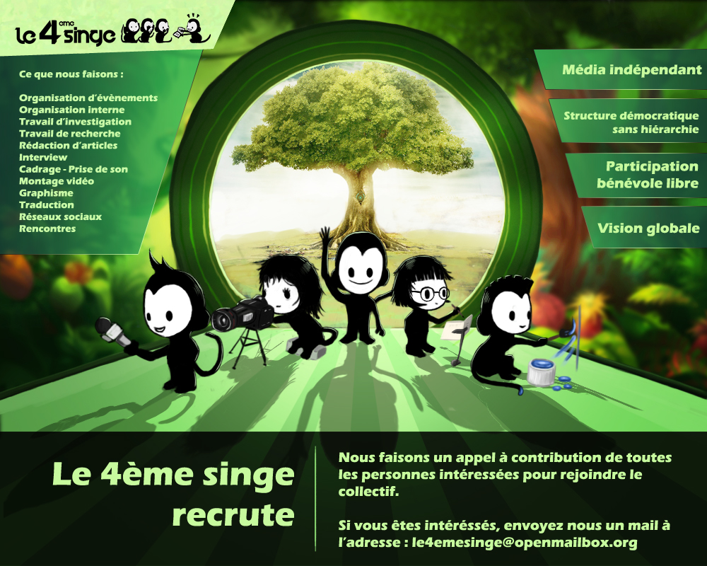 Le 4ème Singe recrute !